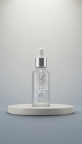 Precision renewal serum glass bottle
